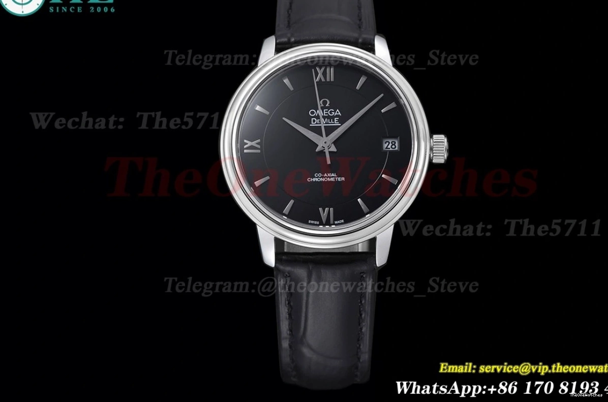 Ladies GDF MY8215 SS De Ville Black LE Dial 32.7mm 0301